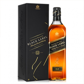 尊尼获加（Johnnie Walker）洋酒 威士忌 黑方 黑牌 调配型苏格兰威士忌 700ml