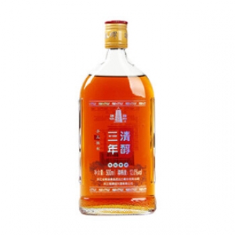 塔牌 绍兴黄酒 清醇三年 半干型黄酒 500ml*6瓶 整箱装