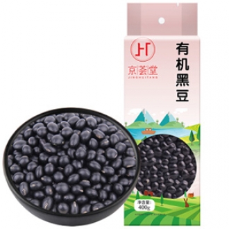 京荟堂 有机黑豆400g（可打豆浆 东北 五谷 杂粮 粗粮 真空装 大米伴侣）