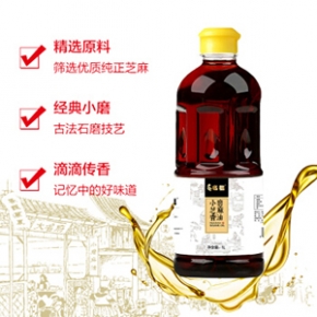 名福 小磨香油 纯小磨芝麻香油食用油1L