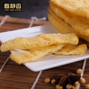 油炸豆腐泡 空心 贵州特产青岩脚板油泡豆皮块火锅美食500g