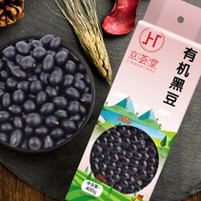 京荟堂 有机黑豆400g（可打豆浆 东北 五谷 杂粮 粗粮 真空装 大米伴侣）