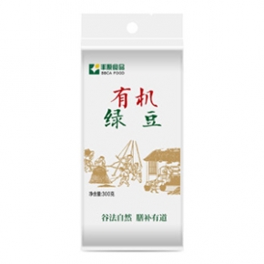 丰原食品 有机绿豆 五谷 杂粮 粗粮 可发豆芽 打豆浆 大米伴侣 东北 真空装 无添加 300克