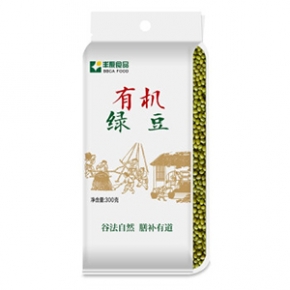 丰原食品 有机绿豆 五谷 杂粮 粗粮 可发豆芽 打豆浆 大米伴侣 东北 真空装 无添加 300克